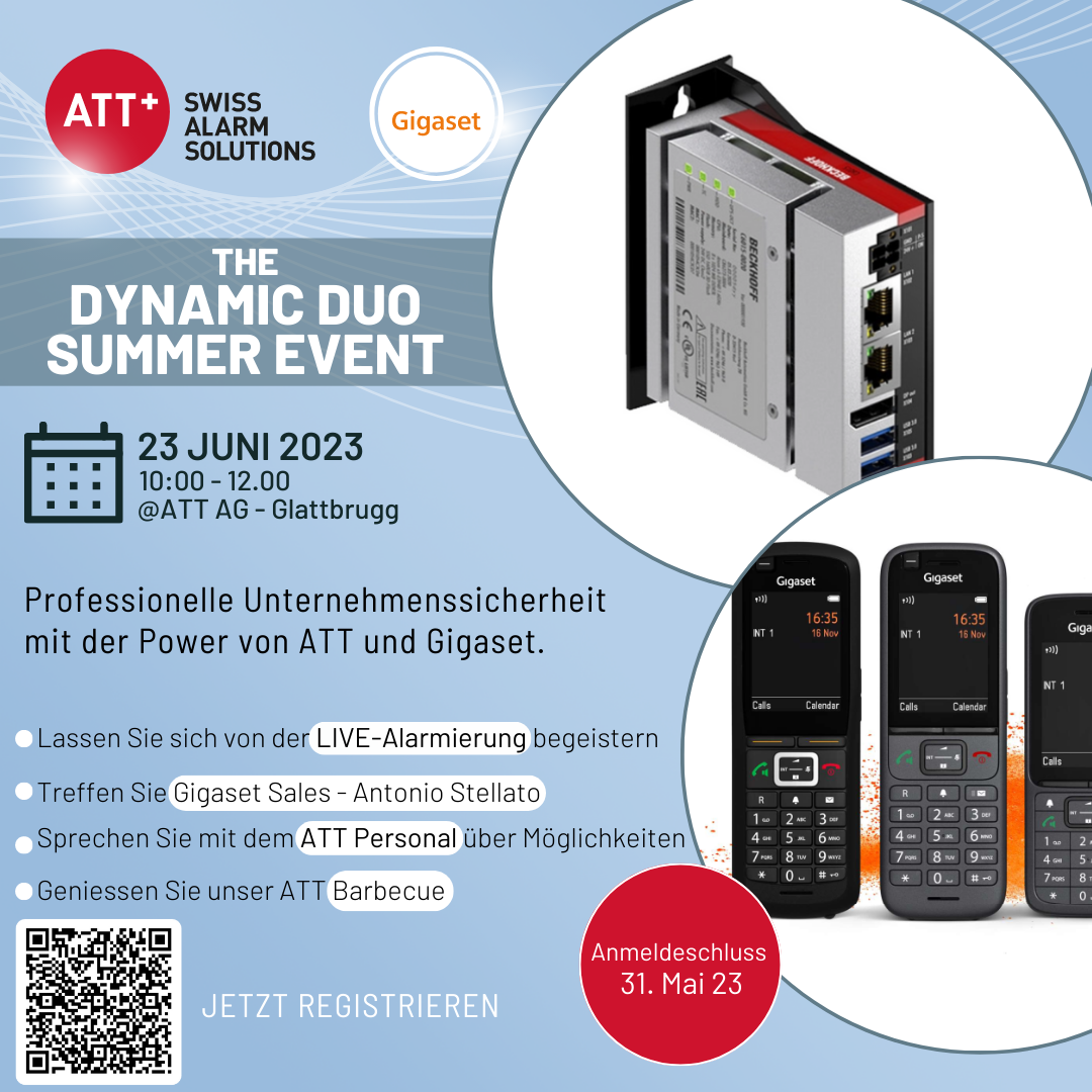 ATT AG - Gigaset AML Summer Event Alarming avec DECT
